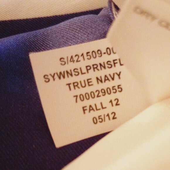 Banana Republic Silk Navy, Gold & Taupe Striped Sheath Dress - Picture 12 of 13